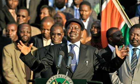 Kenyas-Prime-Minister-Rai-007 Kenya's prime minister, Raila Odinga, who has backed Dr Willy Mutunga's nomination,